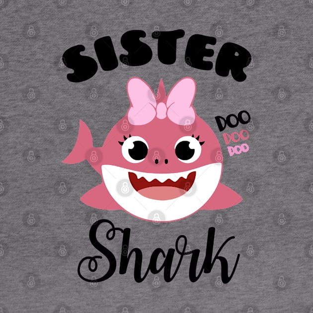 Cute Sister Shark by DAN LE